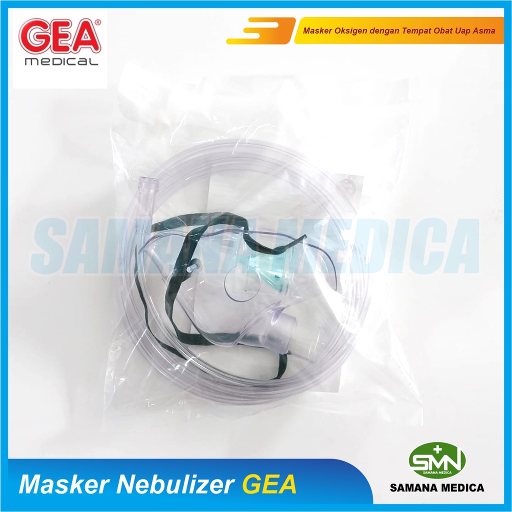 Masker Nebulizer Nebul GEA Masker Nebulasi Yang Dilengkapi Dengan Tempat Obat Uap Asma Alat Bantu Napas Promo Murah