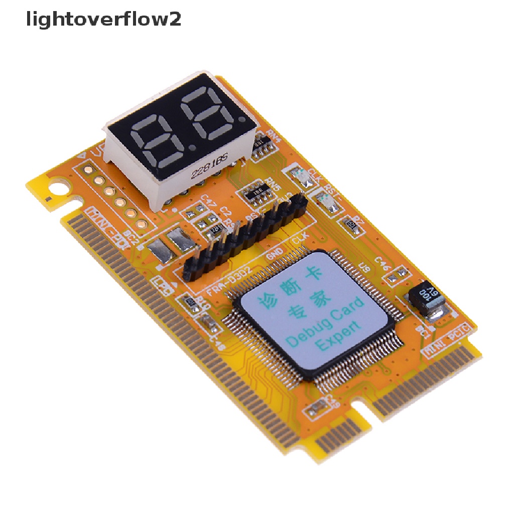 (lightoverflow2) 3in1 Kartu tester Analisa Diagnostik PC / laptop mini PC PC PC PC (ID)