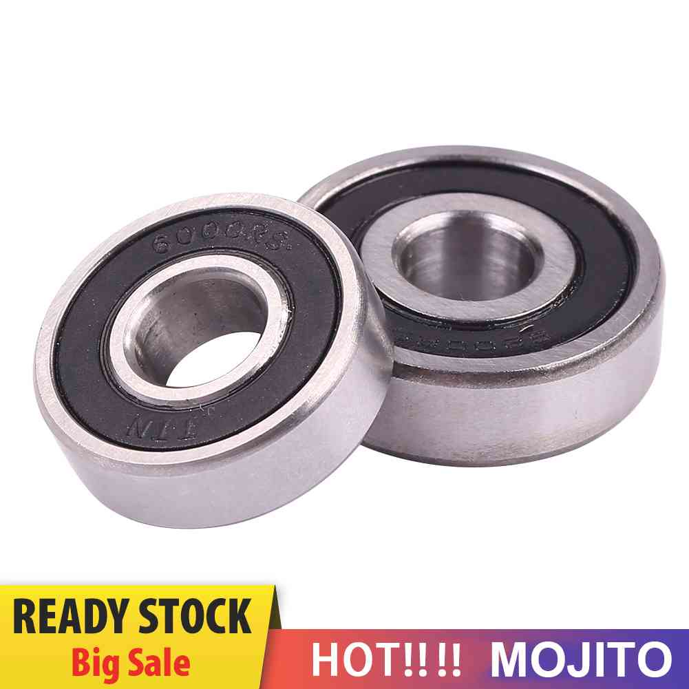 2pcs Bearing Depan / Belakang Solid 6000 / 6200 Untuk Sepeda MTB