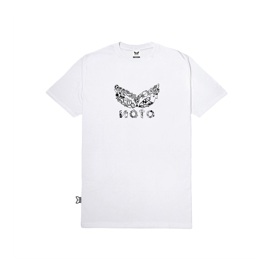 T-SHIRT LOGO DOODLE White - Noto Sportswear