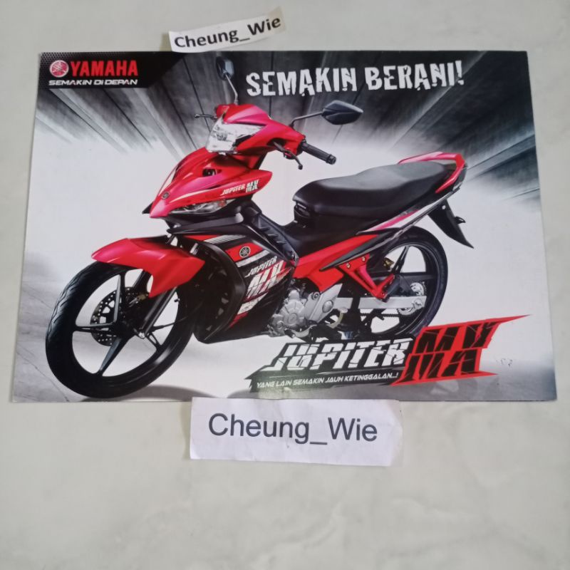 Poster Jadul Antik Brosur Yamaha New Jupiter MX 135 LC 2013 CW NOS kondisi gress ex koleksi pribadi