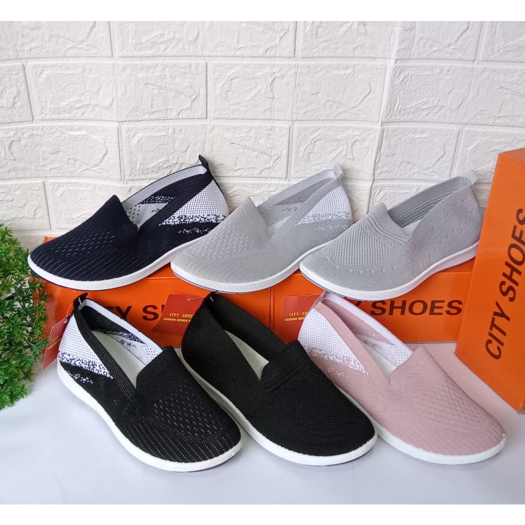 Sepatu Import CityShoes  Rajut Import / Kekinian / Slip On