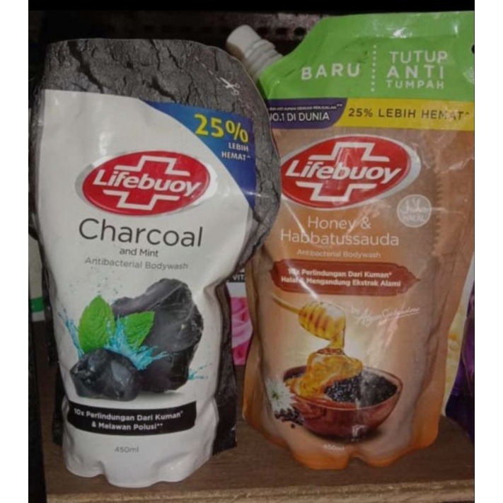 Lifebuoy Charcoal dan Honey Habbatusauda | Sabun Cair 450ML