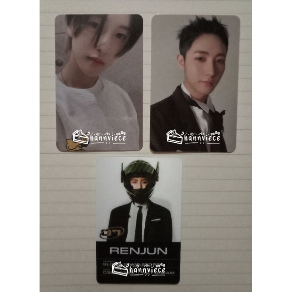 photocard renjun glitch mode scratch & lenti