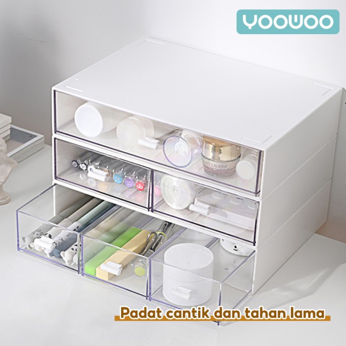 

Stationery Penyimpanan Kosmetik Tipe Laci / Kotak Pengorganisasian Alat Tulis