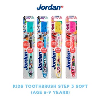 Jordan Kids Toothbrush Step 3 Soft - Sikat Gigi Anak 6-9 tahun