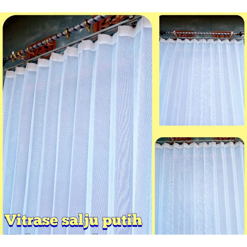 vitrase gorden motif salju