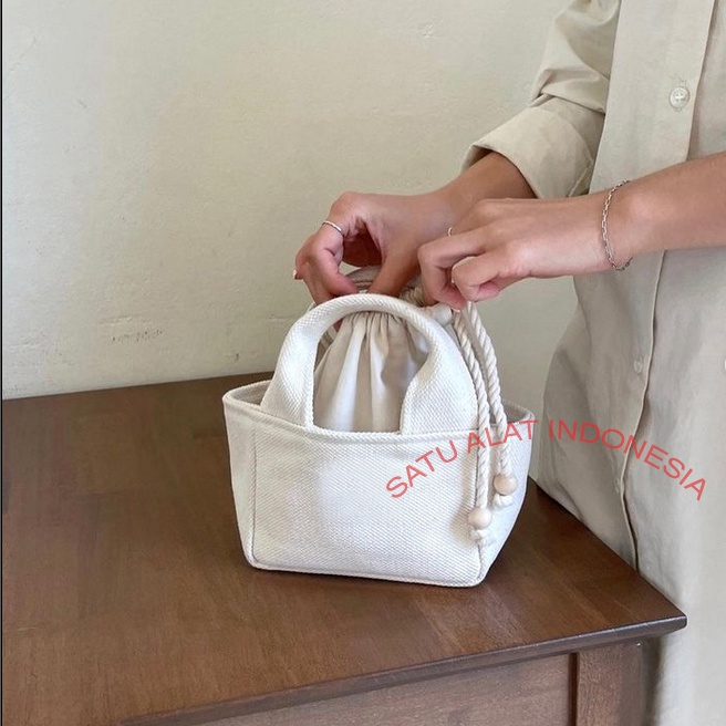 SATU ALAT Hand Bag KYOTO 100% Canvas Premium Tebal Tas Kanvas