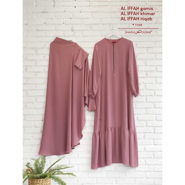 Gamis Al Iffah & Khimar by Shafa Jilbab ( Dijual Terpisah)