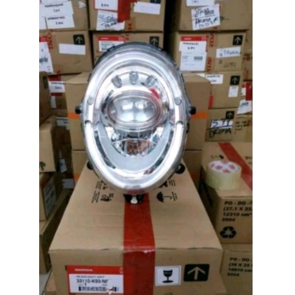 33110-K93-N01 HGP AHM 100% ORIGINAL  REFLEKTOR LAMPU DEPAN HONDA SCOOPY FI LED-NEW SCOOPY ESP ASLI  