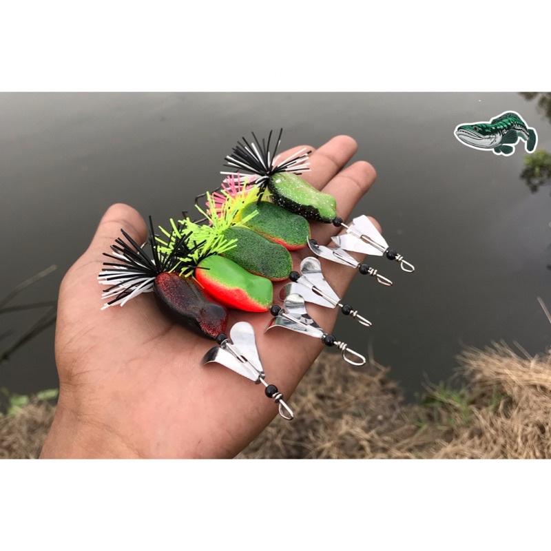 Umpan Casting Ikan Gabus 9 Gram Toman Lure Propeller Mini Slater Buzzbait Top Water