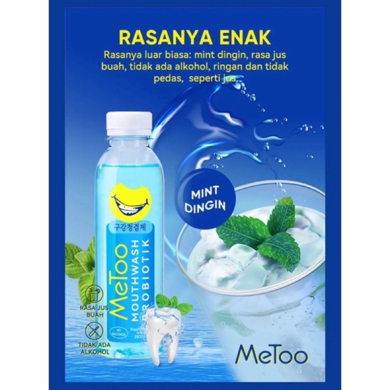 Metoo mouthwash Portable greentea 10x12ml metoo METOO me too