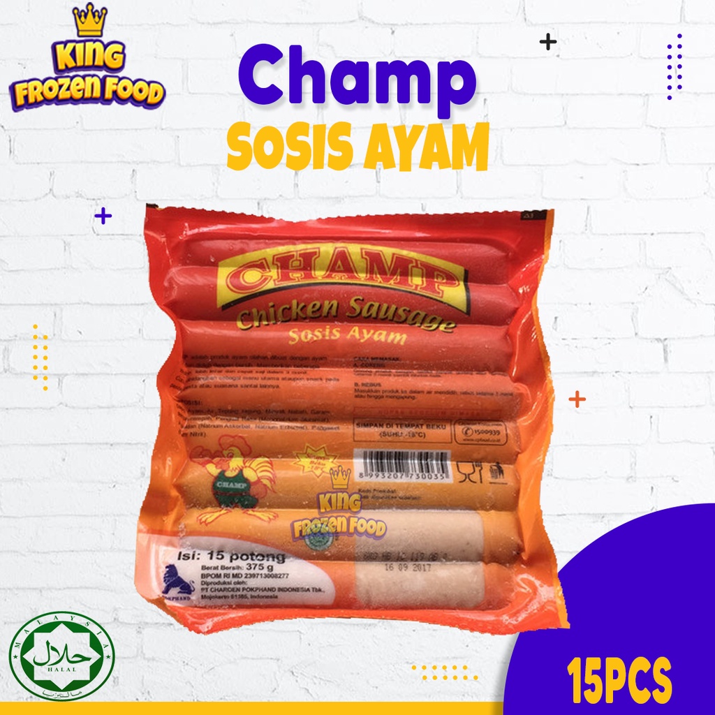 Sosis Ayam Champ Isi 15pcs 6pcs