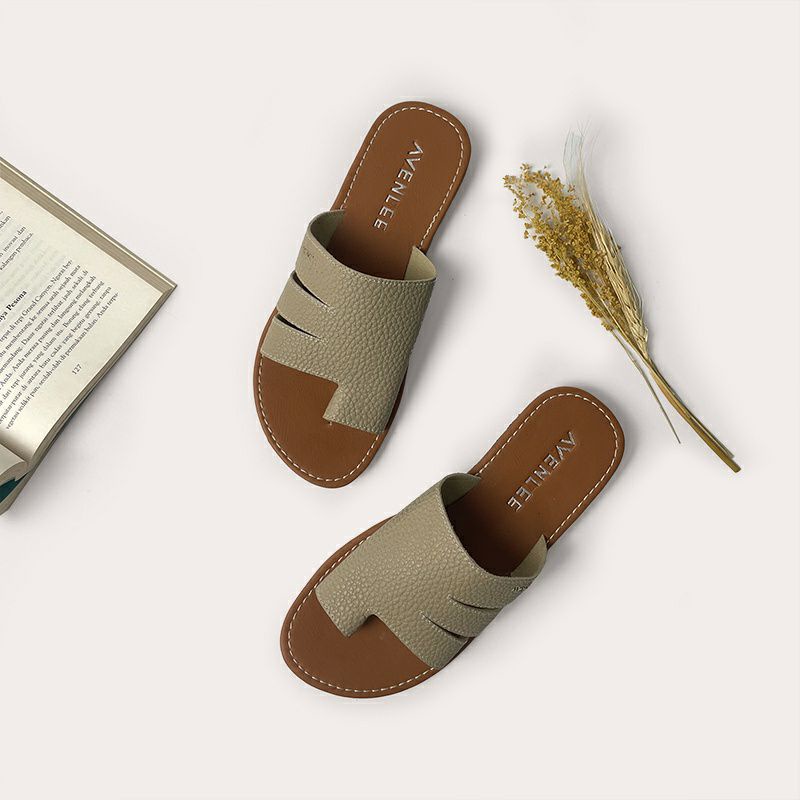 Sandal Avenlee Motif Kulit Jeruk Trendy Kekinian