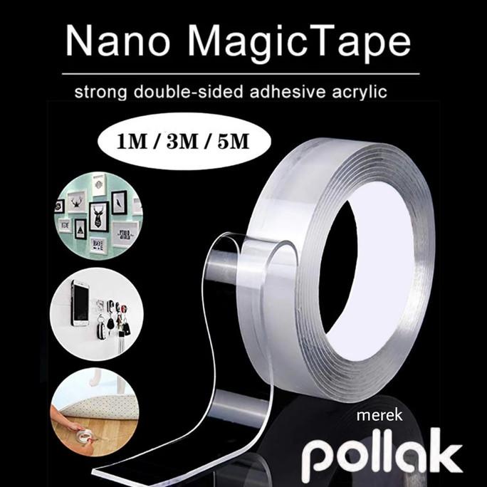 

:::::::] Nano Magic Double Tape Transparan Isolasi 2 sisi 2mm x 30mm x 5meter