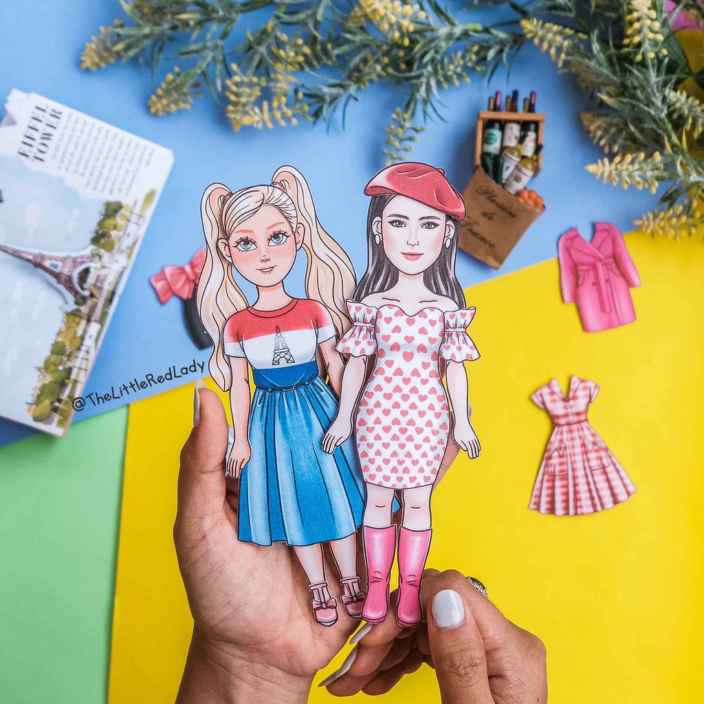 littleredlady - “BIG DOLL” series Glitter Premium (Bepe bepean, Paper Doll, Bongkar Pasang, Barbie K