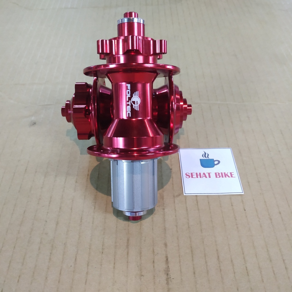 Hub Free Hub Sepeda Jangkrik FOLTEC B Ano Red 32hole