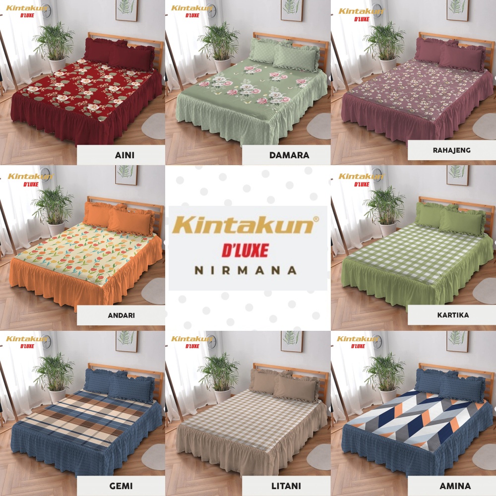 Kintakun Dluxe - Sprei RUMBAI Queen (160x200) Terlaris pilihan