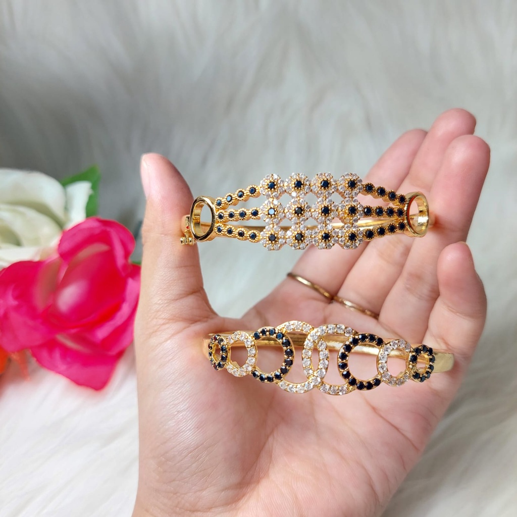 Gelang Bangle Xuping Permata alpis emas 18k