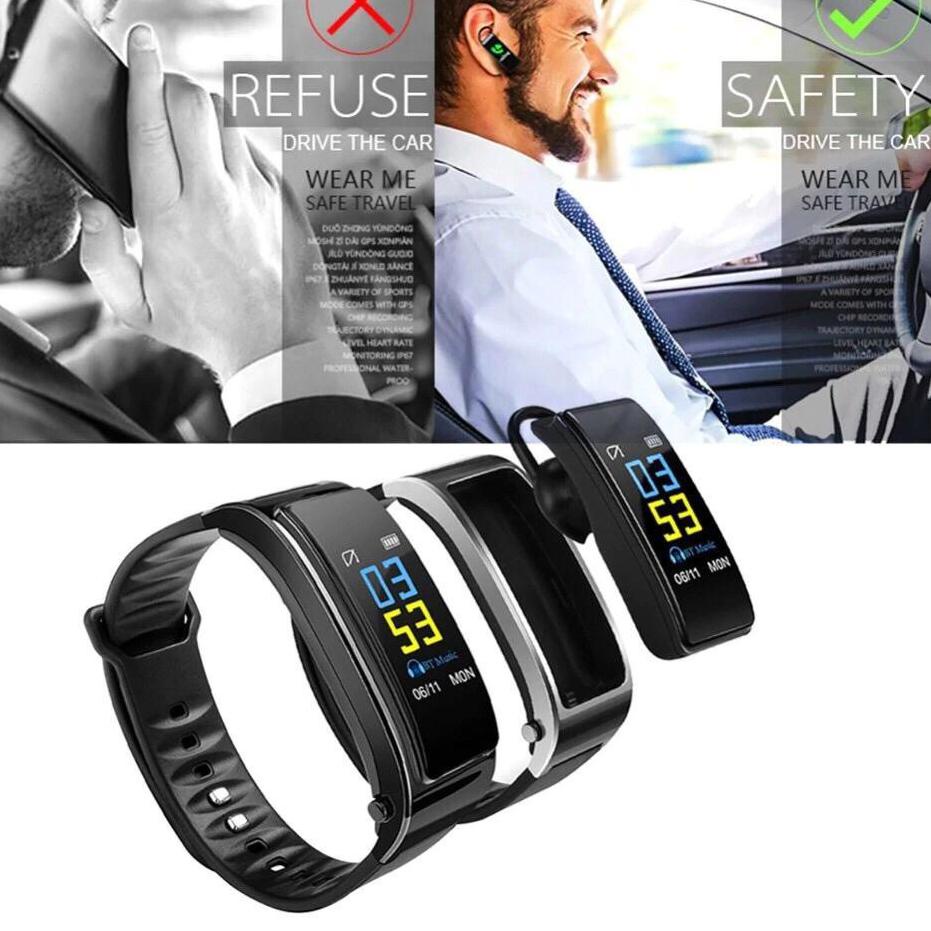 u8✥Best Terlaris MOLAMOLA J181 Jam Tangan Bluetooth Smartwatch Band Earphone Multifungsi 98 ✥