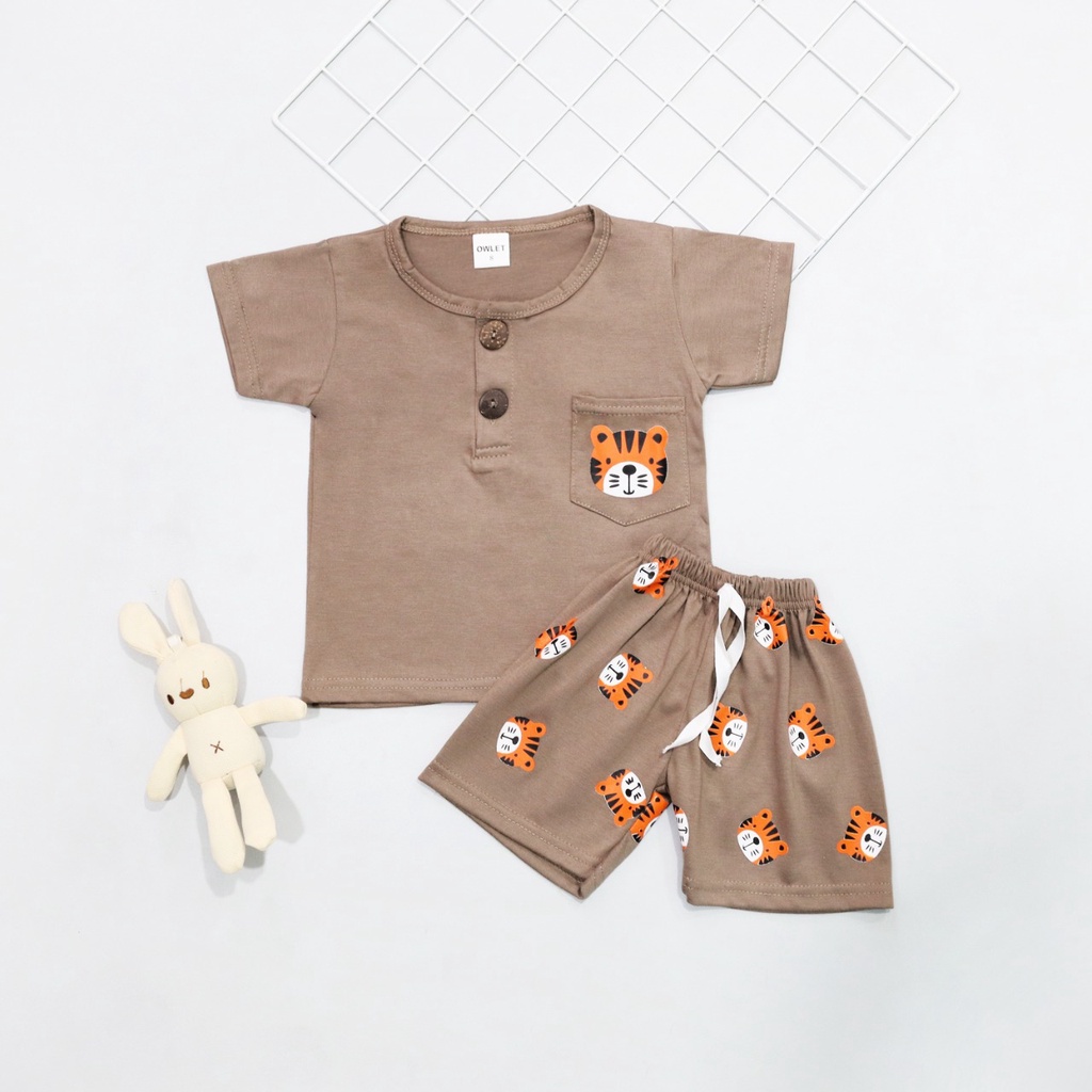 Owlet - setelan anak cowok / set anak laki laki / playset anak / set kiano 1-5 thn
