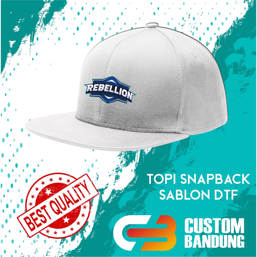 Topi Snapback REBELLION ZION Pria Wanita Topi Cap Bisa Tulis Nama Bisa COD Original High Premium Quality