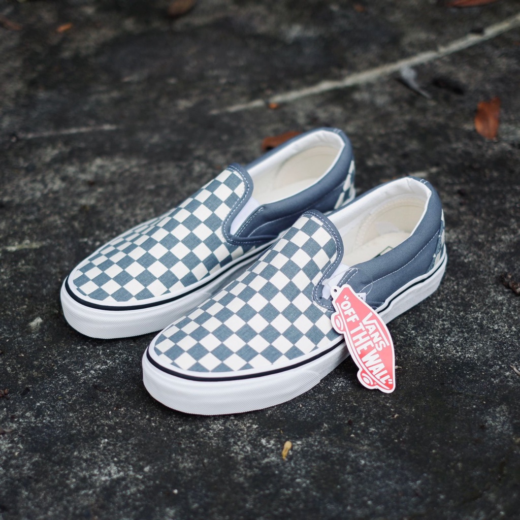 Vans Slipon Checker Blue Mirage