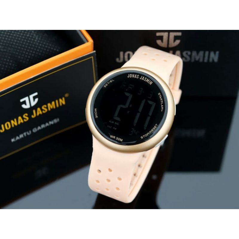 Jam Tangan Jonas Jasmin Digital Waterproof Terlaris Outdoor Kasual Rubber Fashion Bisa COD