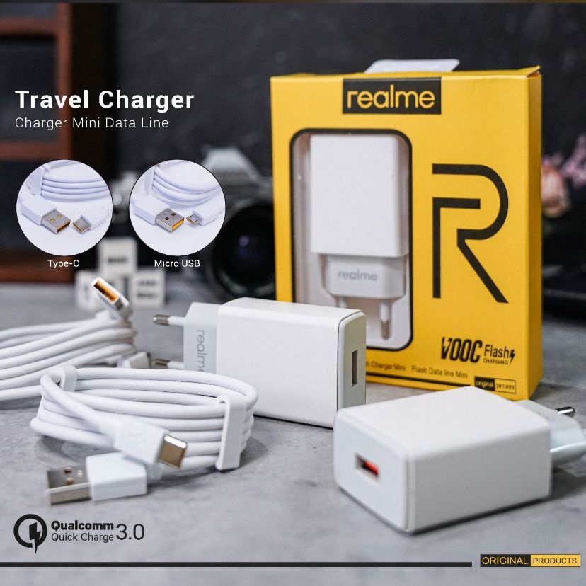 Tc Charger Realme Original Fast Charging Tc real 2.5A Super VOOC