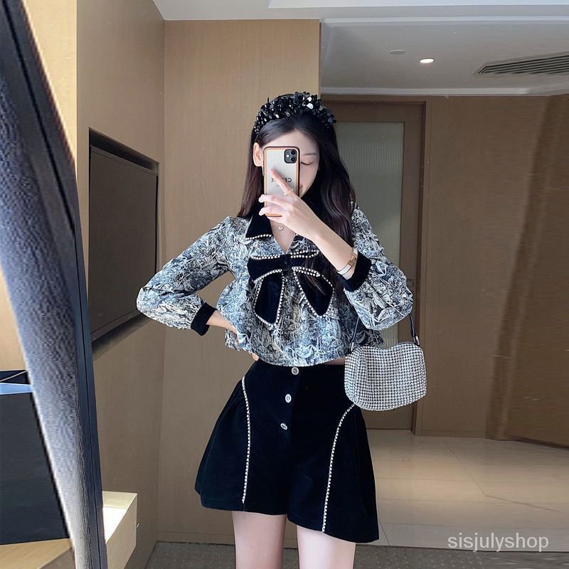 #Sisjuly# Setelan wanita dupa kecil angin angin mode baru celana pendek wanita dua potong