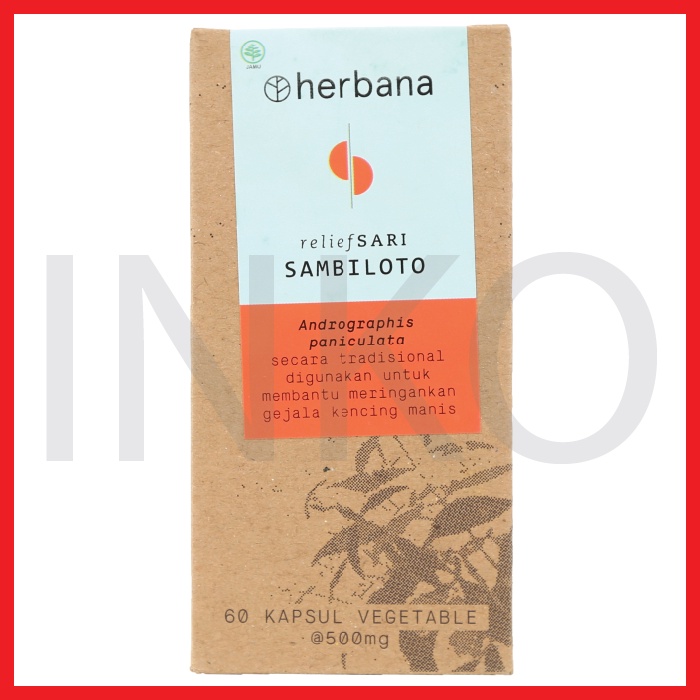 

HERBANA RELIEF SARI SAMBILOTO 60KAPSUL