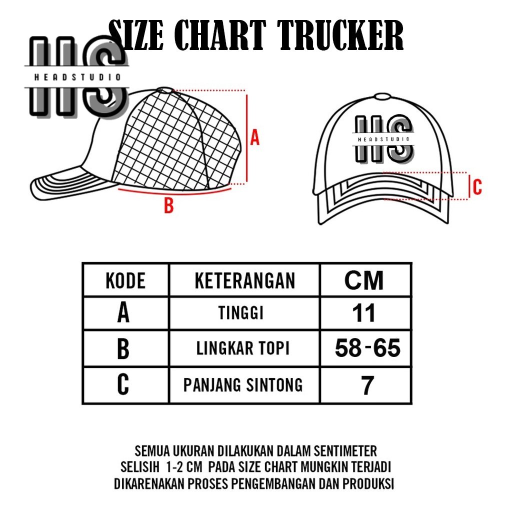 Gauze | Trucker Hat Best Seller | Topi Pria | Topi | Trucker | Topi Band | Baseball | Band | Topi Jaring | Topi Sablon | Head Studio