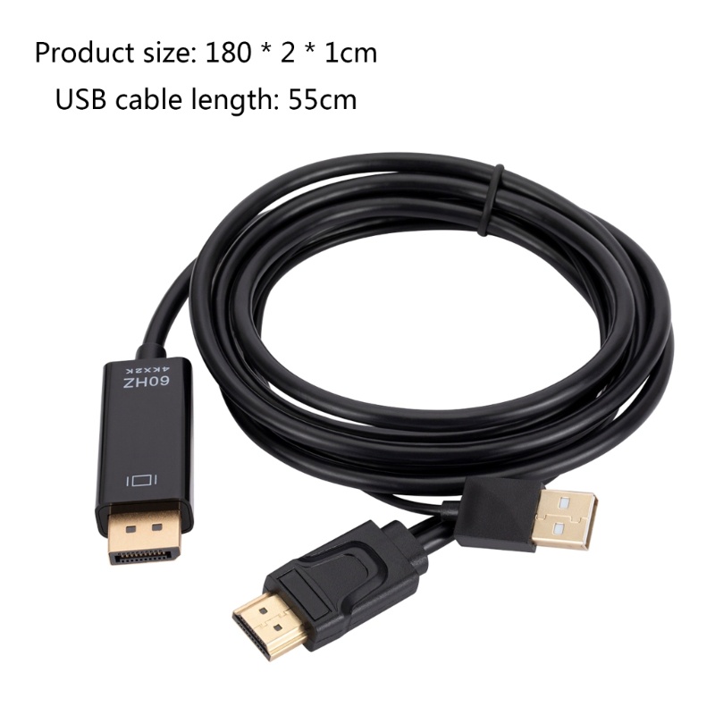 Kabel Adaptor btsg Ke DP Mendukung 4K-60Hz Untuk Monitor Komputer