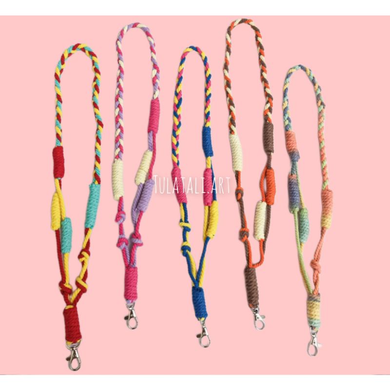 

Macrame tali lanyard id card/Macrame gantungan hp