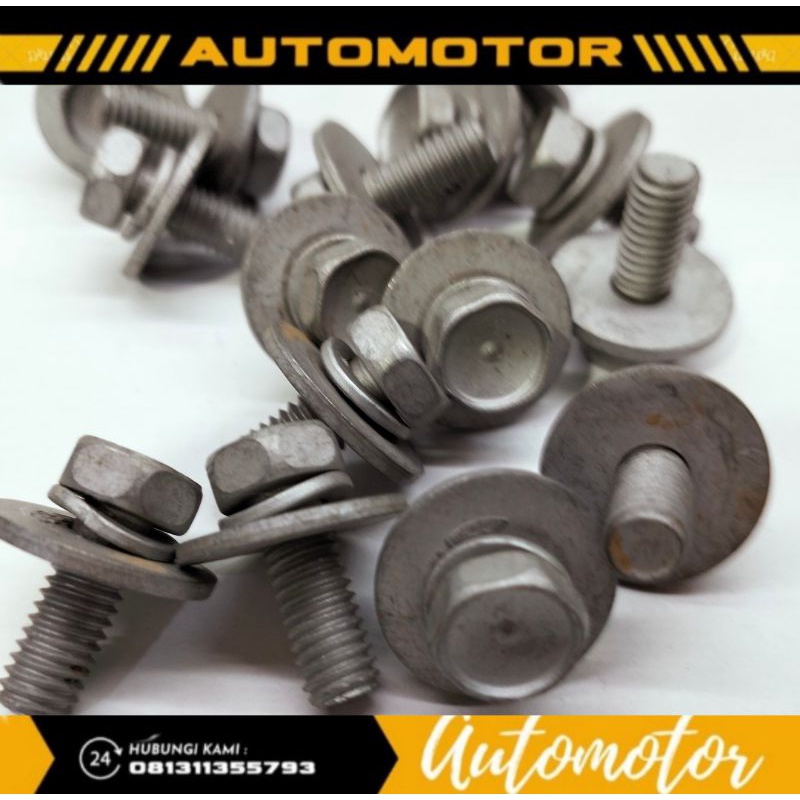 Baut 10 Double ring Baut m6 ring Double kunci 10mm