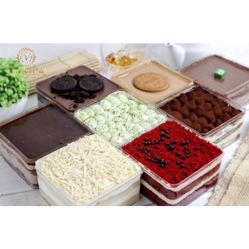 Regular Dessert Box Vanila Cake By VANILA KITCHEN/ Kue Cake Premium Halal/ Oreo Matcha Tiramisu Rega