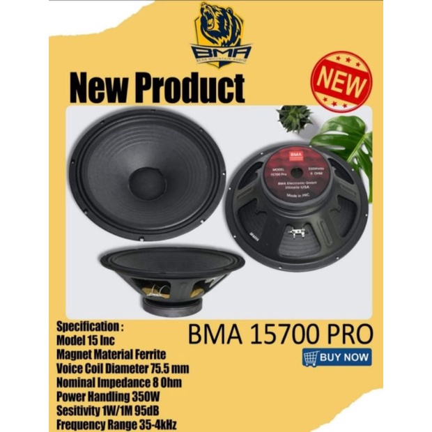 SPEAKER 15 INCH BMA 15700 PRO ORIGINAL