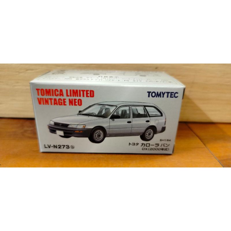 TOMICA LIMITED VINTAGE LV-N273B TOYOTA COROLLA VAN DX SILVER 2000