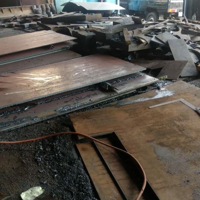 *****] plat besi 5mm 200x200mm plat hitam