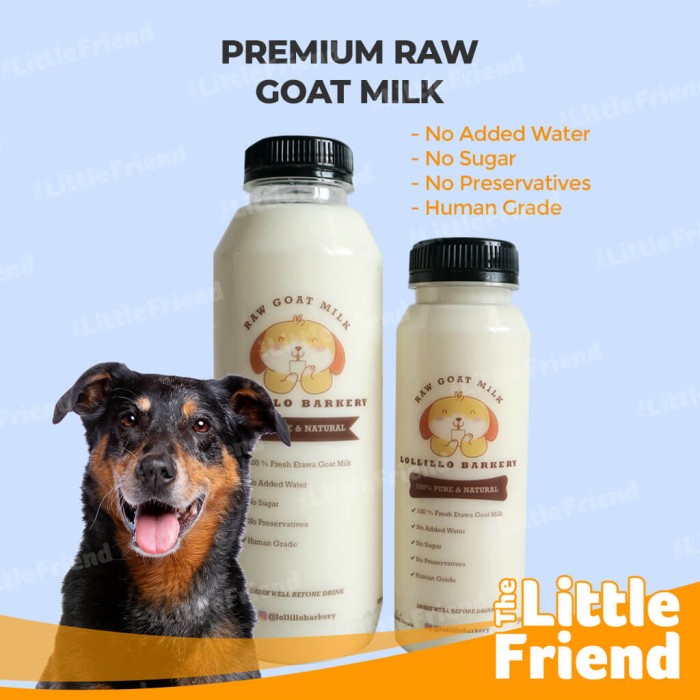 Susu Kambing Murni untuk Anjing Kucing Raw Goat Milk Lollillo Barkery