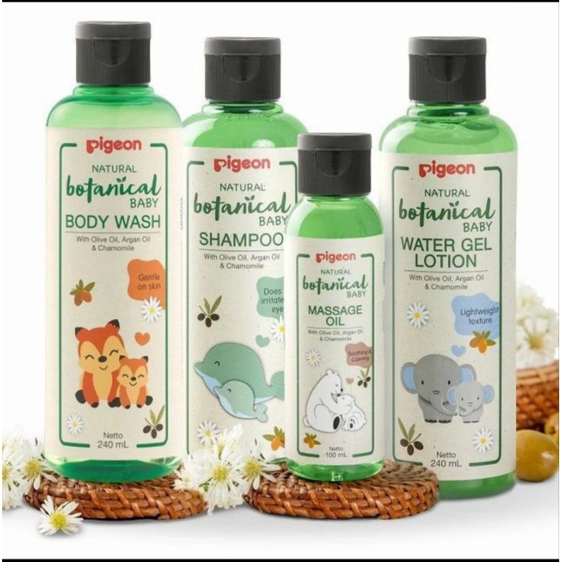 Pigeon Botanical Baby / Perawatan Bayi Botanicals Pigeon Water Gel Lotion / Newborn Baby / Baby Wash Shampoo Lotion Massage Oil