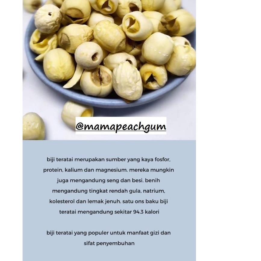 

SALE✅50 gr Lotus Seed grade 1 / biji teratai / lien Grade Aaa Kualitas Premium|SQ9