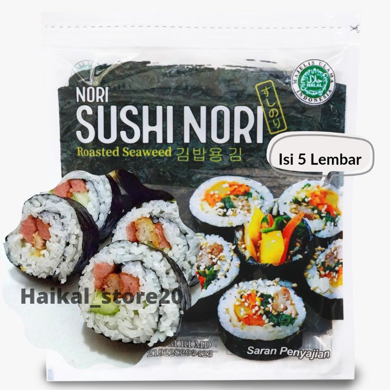 

Nori Halal Java Food sushi nori rumput laut 5 Lembar