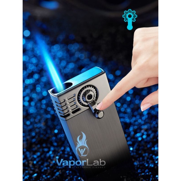 korek api bara las unik FOCUS gas blue jet torch lighter plus gift box