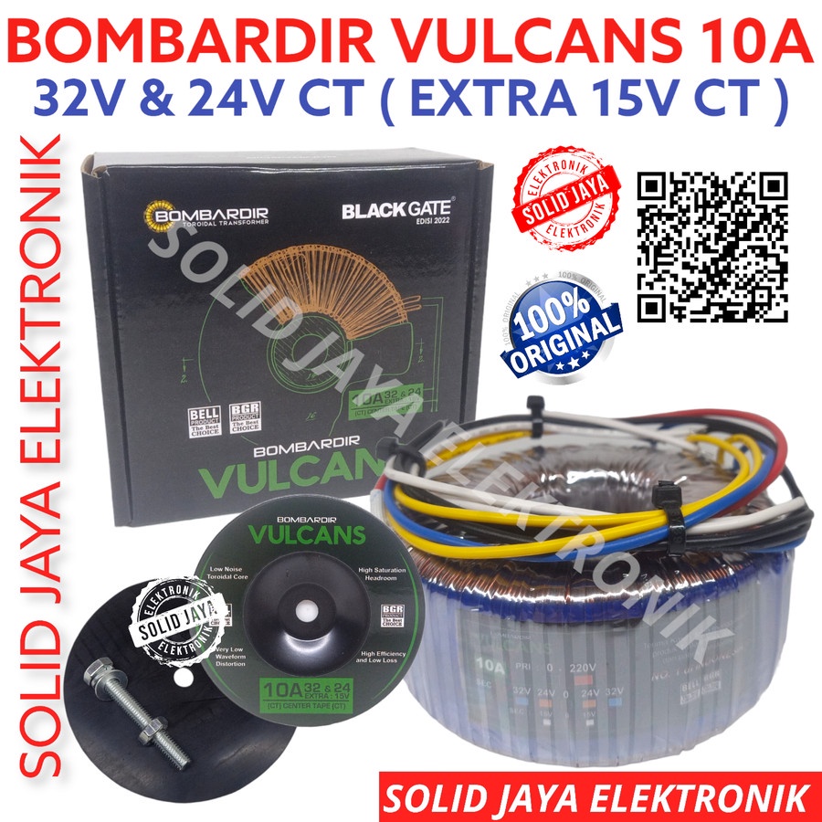 TRAFO DONAT 10A 32V 24V CT VULCANS TRAVO TOROID TOROIDAL TRANSFORMER VULCAN 10 AMPER CT 32 24 V VOLT