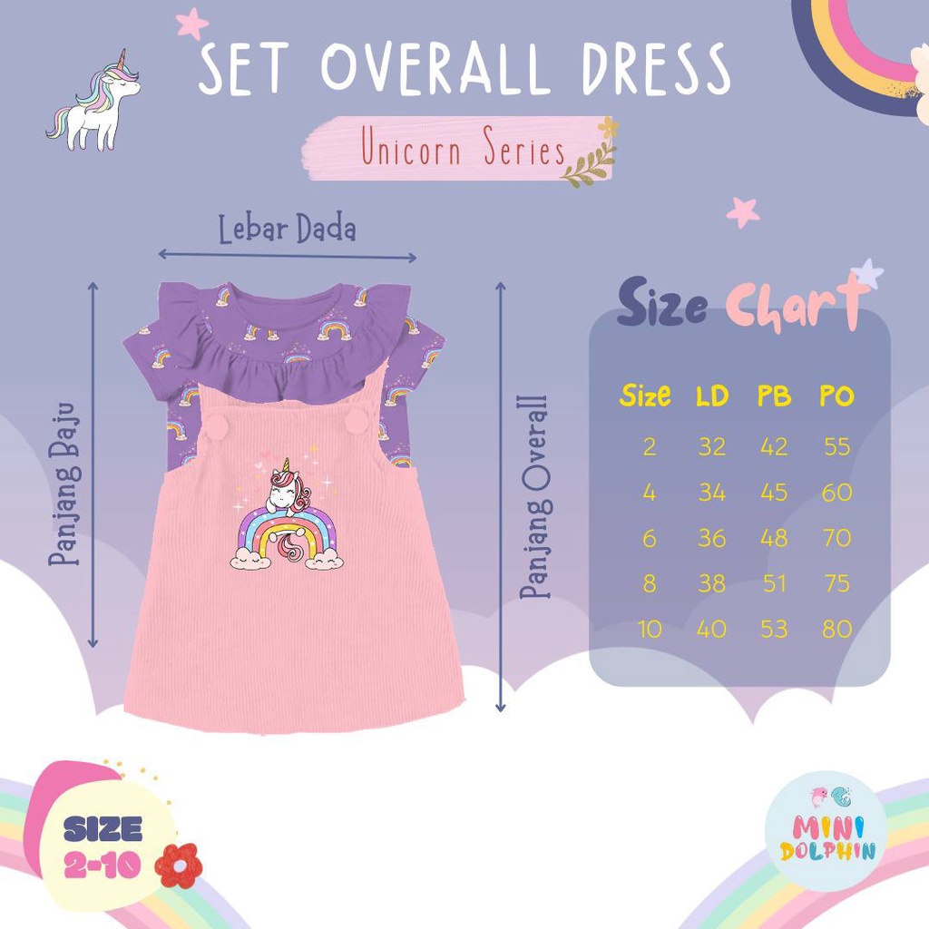 Set Dress Overall Mini dolphin