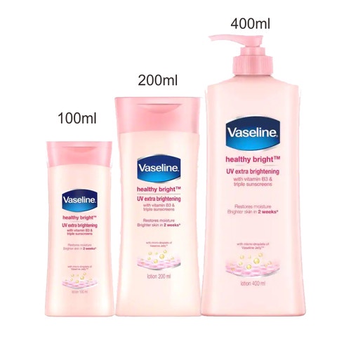Vaseline Healthy Bight UV Extra Brightening GlutaGlow Lotion 400 ml BPOM