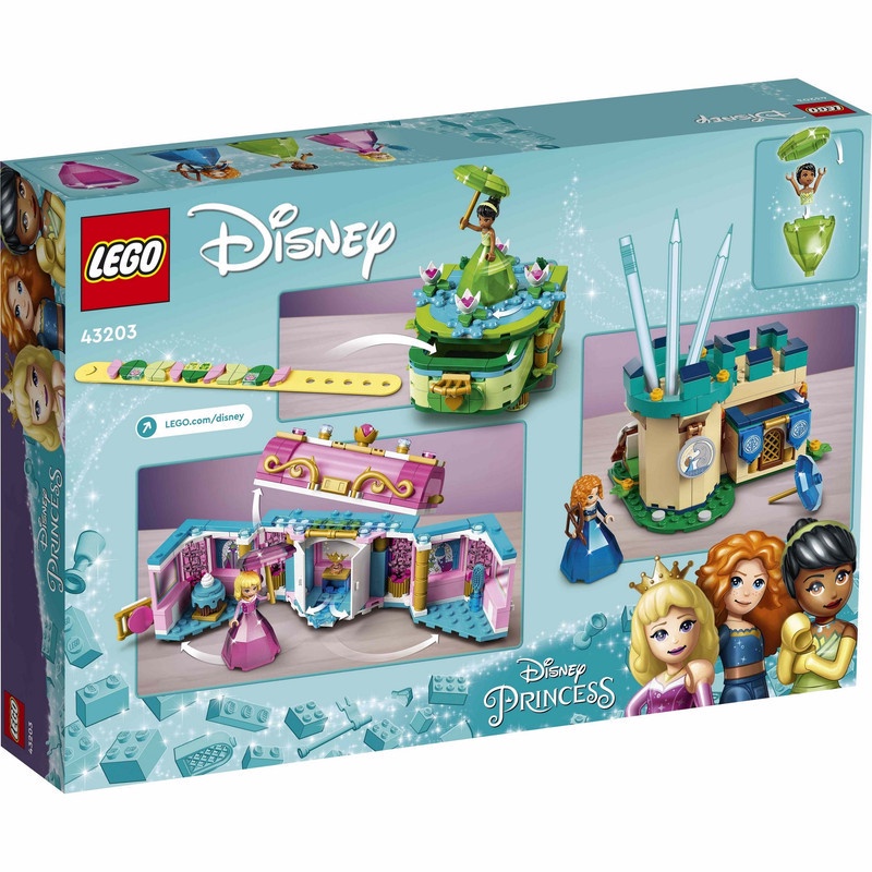LEGO Disney Princess 43203 Aurora, Merida and Tiana’s Enchanted Creations (558 Pieces) Mainan Balok (6 Tahun+)