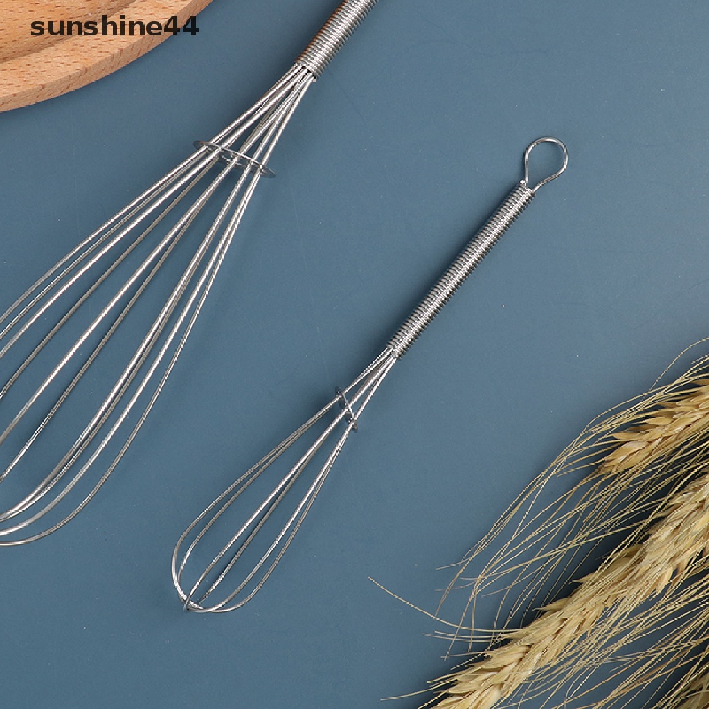 Sunshine 1pc Alat Pengocok Telur Manual Bahan Stainless Steel