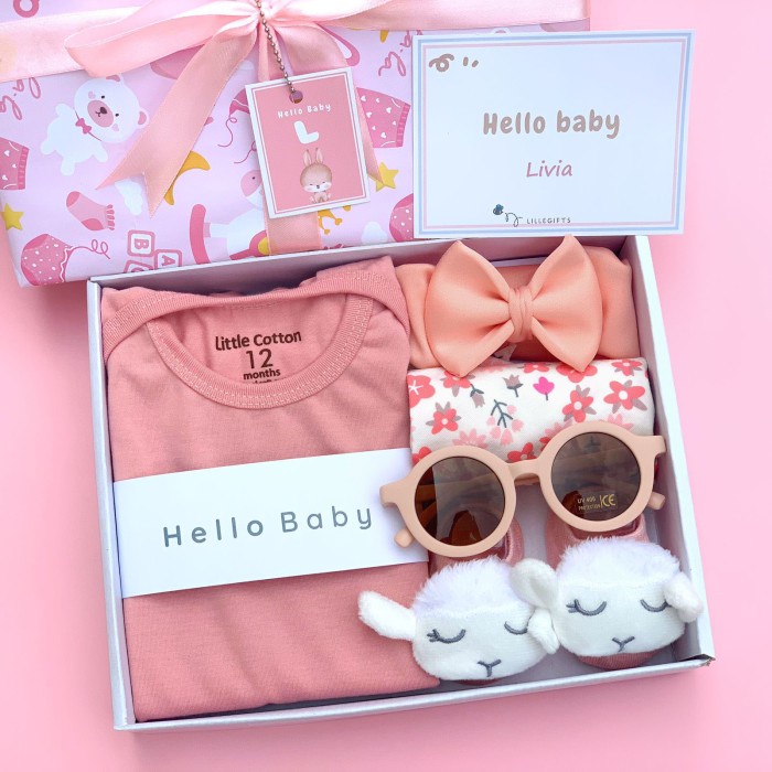 

[COD] Hampers Bayi Baby Girl Boy Kado Lahiran Perempuan Laki Laki Gift Set - 110 Pink